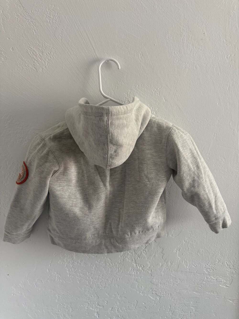 Timberland Sherpa Lined Zip-Up Hoodie Grey Toddler Size 4T - Picture 2 of 4
